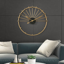 Load image into Gallery viewer, Nordic wall clock living room simple metal Spanish style decorative wall clock creative light luxury clock