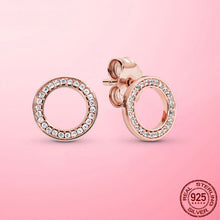 Load image into Gallery viewer, Silver Earrings Real 925 Sterling Silver Asymmetrical Heart Hoop Earrings for Women Fashion Silver Earring Jewelry Gift