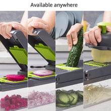 Load image into Gallery viewer, vegetable cutter multifunctional Slicer Fruit  Potato Peeler Carrot Grater Kitchen accessories basket vegetable slicer