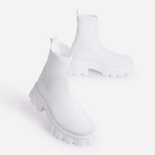 Load image into Gallery viewer, 2021 Autumn Winter New Couple Socks Shoes Women Thick-soled Casual Net Red Knitted Short Boots Women Botas De Mujer Large Size