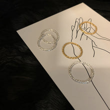 Load image into Gallery viewer, New Arrived 925 Sterling Silver Sparkling Ring Simple Style Versatile Decorative Compact Index Finger Ring Women Fashion Jewelry