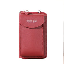 Load image into Gallery viewer, wallet women Diagonal PU multifunctional mobile phone clutch bag Ladies purse large capacity travel card holder passport cover
