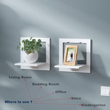 Load image into Gallery viewer, Wall shelf free punching wall-mounted TV background wall hanger bedroom balcony bedside wall creative flower pot stand