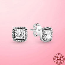 Load image into Gallery viewer, Silver Earrings Real 925 Sterling Silver Asymmetrical Heart Hoop Earrings for Women Fashion Silver Earring Jewelry Gift