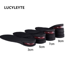 Load image into Gallery viewer, 3-9cm Height Increase Insole Cushion Height Lift Adjustable Cut Shoe Heel Insert Taller Women Men Unisex Quality Foot Pads