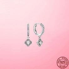 Load image into Gallery viewer, Silver Earrings Real 925 Sterling Silver Asymmetrical Heart Hoop Earrings for Women Fashion Silver Earring Jewelry Gift