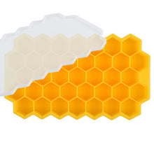 Load image into Gallery viewer, SILIKOLOVE Honeycomb Ice Cube Trays with Removable Lids Silica Gel Ice Cube Mold BPA Free