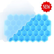 Load image into Gallery viewer, SILIKOLOVE Honeycomb Ice Cube Trays with Removable Lids Silica Gel Ice Cube Mold BPA Free