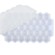 Load image into Gallery viewer, SILIKOLOVE Honeycomb Ice Cube Trays with Removable Lids Silica Gel Ice Cube Mold BPA Free