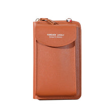 Load image into Gallery viewer, wallet women Diagonal PU multifunctional mobile phone clutch bag Ladies purse large capacity travel card holder passport cover