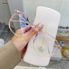 Load image into Gallery viewer, Transparent Computer Glasses Frame Women Men Anti Blue Light Round Eyewear Blocking Glasses Optical Spectacle Eyeglass