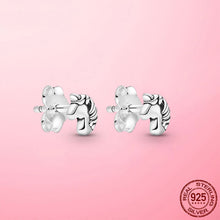 Load image into Gallery viewer, Silver Earrings Real 925 Sterling Silver Asymmetrical Heart Hoop Earrings for Women Fashion Silver Earring Jewelry Gift