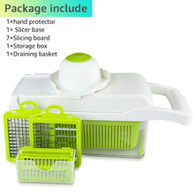Load image into Gallery viewer, vegetable cutter multifunctional Slicer Fruit  Potato Peeler Carrot Grater Kitchen accessories basket vegetable slicer