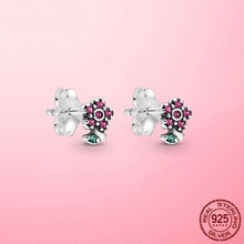 Load image into Gallery viewer, Silver Earrings Real 925 Sterling Silver Asymmetrical Heart Hoop Earrings for Women Fashion Silver Earring Jewelry Gift