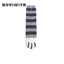 Load image into Gallery viewer, Fashion womens Cats Paw stripe 3d Socks Cute Funny Thick Girls Cartoon Animal Fingers Sock Hosiery Toe Zebra/Tiger/Cat Foot Sox