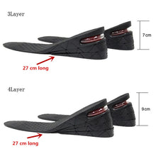 Load image into Gallery viewer, 3-9cm Height Increase Insole Cushion Height Lift Adjustable Cut Shoe Heel Insert Taller Women Men Unisex Quality Foot Pads