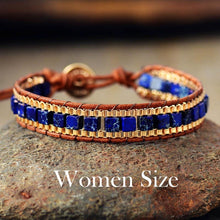 Load image into Gallery viewer, New Women Wrap Bracelets Turquise Stones Gold Chain Woven Wrap Bracelet Bohemian Statement Jewelry Dropship