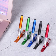 Load image into Gallery viewer, 4-in-1 Folding Ballpoint Pen Screen Stylus Touch Pen Universal mini Capacitive Pen with LED For Tablet Cellphone