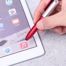 Load image into Gallery viewer, 4-in-1 Folding Ballpoint Pen Screen Stylus Touch Pen Universal mini Capacitive Pen with LED For Tablet Cellphone