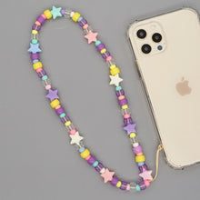 Load image into Gallery viewer, Shinus Heishi Disc Beads Crystal Chain For Phone Mobile Phone Lanyard Smile Cell Phone Chains 2021 LOVE Letter String Wristband