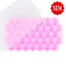 Load image into Gallery viewer, SILIKOLOVE Honeycomb Ice Cube Trays with Removable Lids Silica Gel Ice Cube Mold BPA Free