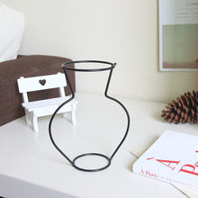 Load image into Gallery viewer, Retro Iron Line Table Flowers Vases Nordic Decoration Home Metal Plant Holder Nordic Styles Flower Vase Home Decor 8 Shapes