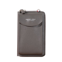 Load image into Gallery viewer, wallet women Diagonal PU multifunctional mobile phone clutch bag Ladies purse large capacity travel card holder passport cover