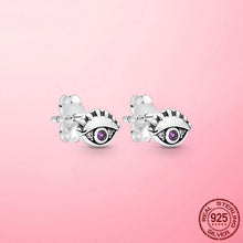 Load image into Gallery viewer, Silver Earrings Real 925 Sterling Silver Asymmetrical Heart Hoop Earrings for Women Fashion Silver Earring Jewelry Gift