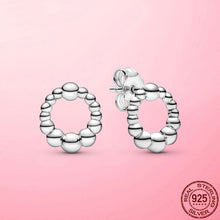 Load image into Gallery viewer, Silver Earrings Real 925 Sterling Silver Asymmetrical Heart Hoop Earrings for Women Fashion Silver Earring Jewelry Gift